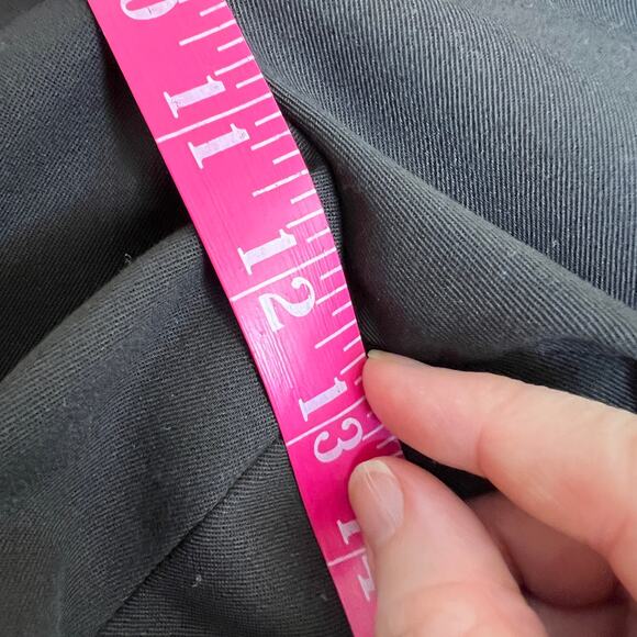 Vtg Ann Taylor Wool Trousers Pants Womens 10 Dark Chocolate Brown Pleated Cuffed - Picture 10 of 12